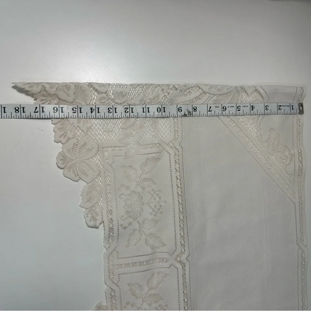 Vintage Heritage Lace New Teatime, Teapot Mantle Scarf 18 x 86